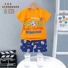 DWY Popeye Print Orange 2 Piece Short Set 13084