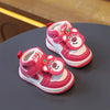 KEK Nike Style Strawberry  Bear Face Dark Pink Shoes 13610