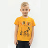 B.X Daddy Fan Club Embroidered Mango Yellow Tshirt 4986