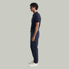 ZR Slim Fit Navy Blue Cotton Chino 13268