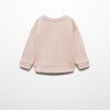 MNG Great Team  Animal Embroided Pink Terry Sweatshirt 13406