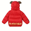 CN Gold Style Warm Red Puffer Jacket 13426