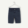 TAO Silver Button Navy Blue  Cotton Shorts 13123