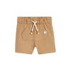 CA Plam Tree Badge Kangaroo Pocket Brown Terry Shorts 13182