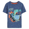 CA Adventure Saurus Pocket Style Slub Blue T-Shirt 13137