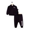 BNCH Logo Print Black Zipper Hoodie With Terry  Trouser 2 Piece Set 13239