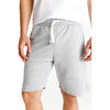 LFT White Cord Plain Grey Terry  Shorts 13160