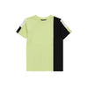 GRG Side Style Color Block Green T-Shirt 13136