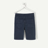 TAO Silver Button Navy Blue  Cotton Shorts 13123