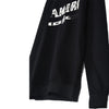 AMRI Front Embroided Black Fleece Sweatshirt 13717