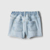 GAP K Silver Button Light Wash Back & Front Pocket Style Denim Shorts 13997