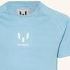 VGNO Messi Logo Sports Dry Fit Light Blue T-Shirt 13177