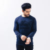 BB Front Embroided Logo Navy Blue Fleece Sweatshirt 13701