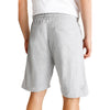 LFT White Cord Plain Grey Terry  Shorts 13160