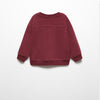 MNG Front Peekaboo Aplic Red Terry Sweatshirt 13409