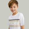 CA Reachin Print Color Block White T-Shirt 13128