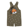 PL Little Tiger Applic Khaki Dungaree With Rust Body Suit & Socks 3 Piece Set 13112