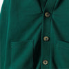 M&M Mock Neck Light Fleece Green Jacket 13875