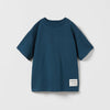 ZR Future Begins Teal Blue Terry T-Shirt 12894