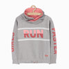 L&S RUN FASTER Grey Hoodie 13513