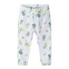 5.10.15 Green Flowers White Light Fleece 2 Piece Suit Set 13766