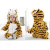 Tiger Face Style Fur Warm Mustard Romper 11908