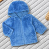 MNI Balabala  Panda Back Blue Warm Sherpa Fabric Hooded Jacket 13432