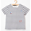 5.10.15 Boat Print Blue & White Stripes T-Shirt 13985