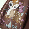 IFNTY Kids Deer & Squirrles Applic Brown  Fleece Sweatshirt 13608