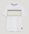 CA Reachin Print Color Block White T-Shirt 13128