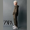 ZR District of Tokyo Style khaki Fleece Hooded Track Suit 13393