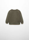 MNG Time To Fun Have  fun Army Green Fleece Sweatshirt 13604