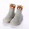 CN Fashion Tiger Grey Silicon Grip Sole Socks 13629