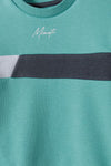 MNT Minotic Embroided Aqua Green & Dark Grey Terry 2 Piece Trouser Set 13261