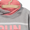 L&S RUN FASTER Grey Hoodie 13513