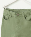 TAO Grey Button Green Cotton Shorts 13122