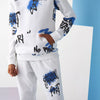 MX Street Grafity Design White Fleece Hoodie 12420