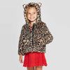 CJ Leopard Print Brown Furr Hoodie Jacket 12327