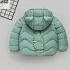 CN Kangaroo Print Jade Green Warm Puffer Jacket 13427