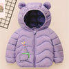 CN Kangaroo Print Cool Purple Warm Puffer Jacket 13429