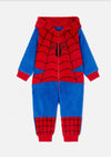 MRVL Spider Man Warm Fluffy Furr Fleece Blue Romper 13332