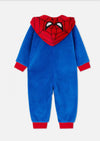 MRVL Spider Man Warm Fluffy Furr Fleece Blue Romper 13332