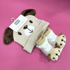 AFR Puppy style Socks with Cap Brown  2 Piece Infant Gift Set 13184