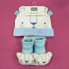 AFR Cub Style Socks with Cap Light Blue 2 Piece Infant Set 13189