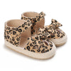 VLSN Leopard Print Brown  Bow Style Prewalker 13936