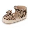 VLSN Leopard Print Brown  Bow Style Prewalker 13936