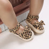 VLSN Leopard Print Brown  Bow Style Prewalker 13936