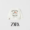 ZR Super Friend  Confidence  Off White Light Fleece Sweatshirt 13736