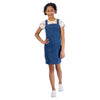 STVE Madden Multi Hearts Top With dark Blue denim Dungaree 2 Piece Set 13666