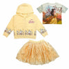 DSNY Beauty and The Beast Design Fleece Yellow Zipper with Shirt & Net Skirt 3 Piece 13346